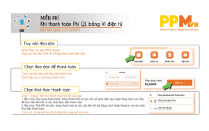 Miễn phí thanh toán phí quản lý bằng ví điện tử