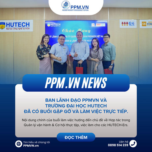 Ban lãnh đạo PPMVN và trường đại học Hutech